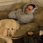 Maggie Blind Standard Poodle Halo